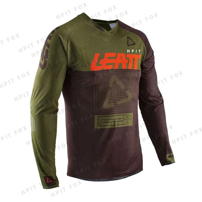 

2021 Mountain Bike Team Downhill Jersey MTB Offroad DH Fxr Bicycle Locomotive Shirt Cross Country Mountain hpit leatt Jersey