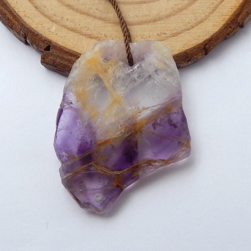 Рождественский подарок подвеска из натурального аметиста Nugget бусина