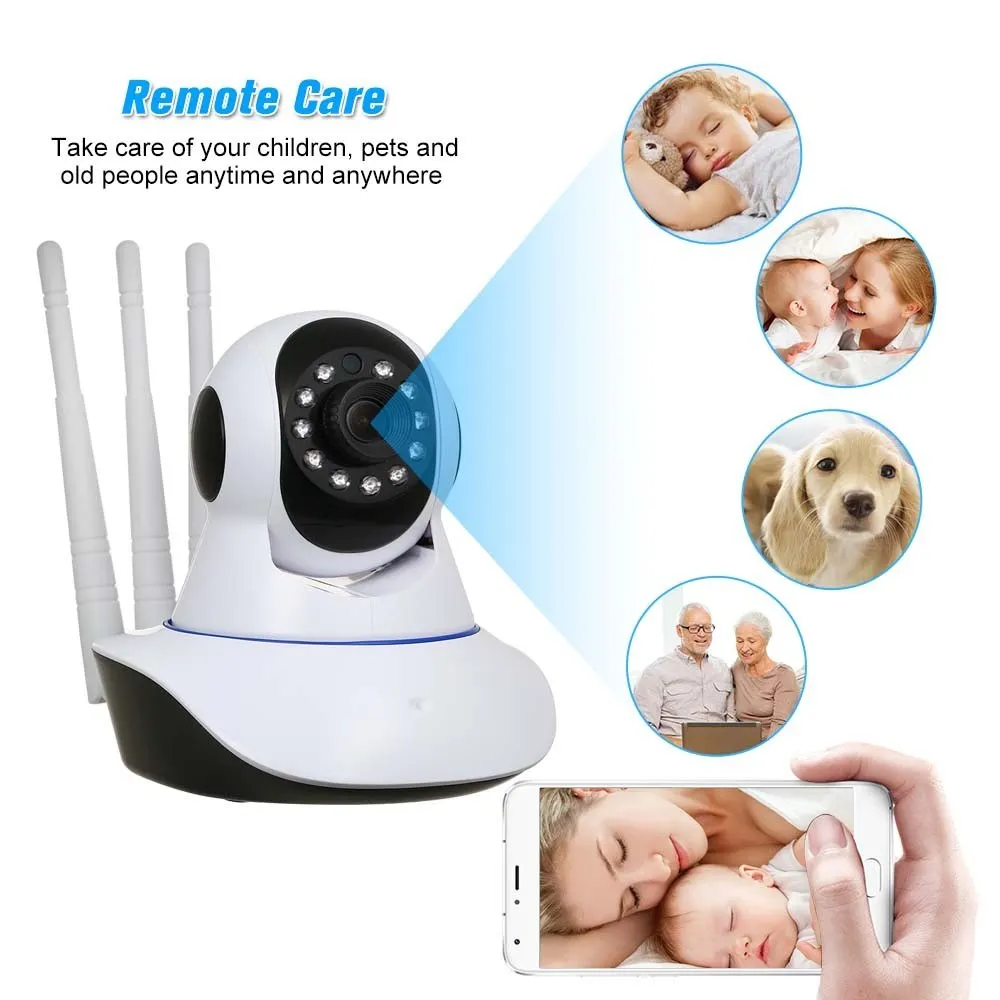IP-камера видеонаблюдения 1080P Full HD Wi-Fi 2 МП | Безопасность и защита