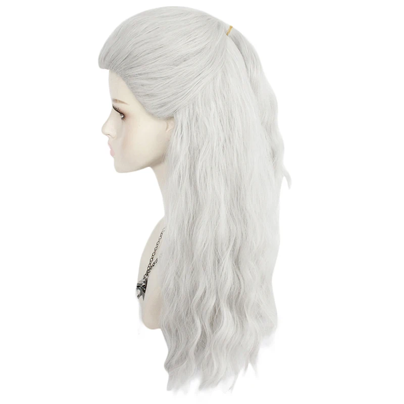 Мужские и женские серебристо белые парики для косплея Геральт ривии из игры