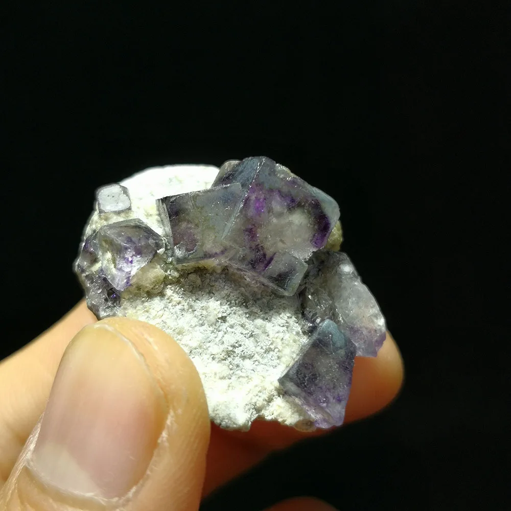 

13,4g B1-3 натуральный Qurple флюорит красивые кварцевые минеральное стекло образец украшения из Внутренней Монголии, бесплатная доставка
