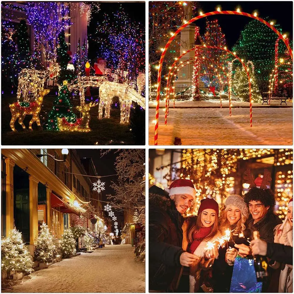 

LED Light 8Modes Solar Copper Wire Power Solar Light Waterproof Party Lamp Super Bright Energy Saving Light Christmas