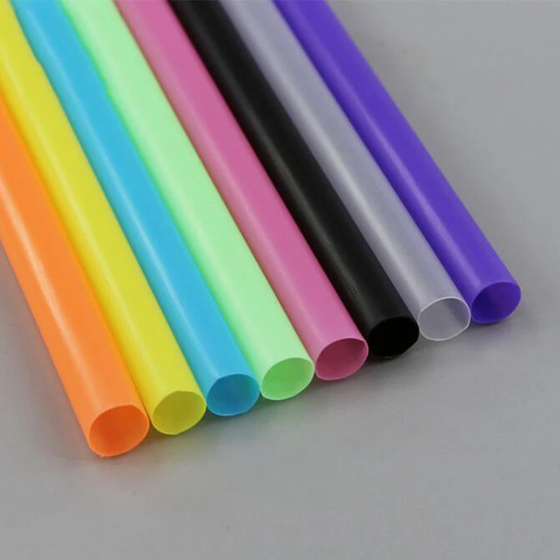 Широкие питьевые гибкие соломинки для чая молока коктейлей индивидуальная