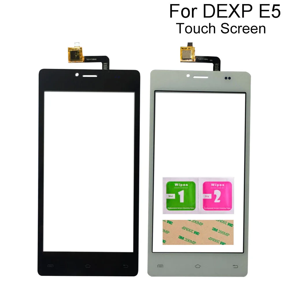 

Сенсорный экран для Dexp Ixion E5 сенсорный экран стекло дигитайзер панель Датчик объектива 5,0 "мобильный телефон инструменты 3M клеевые салфетки