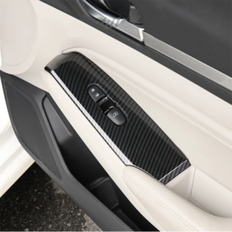ABS углеродное волокно автомобильный переключатель для окна панель отделка