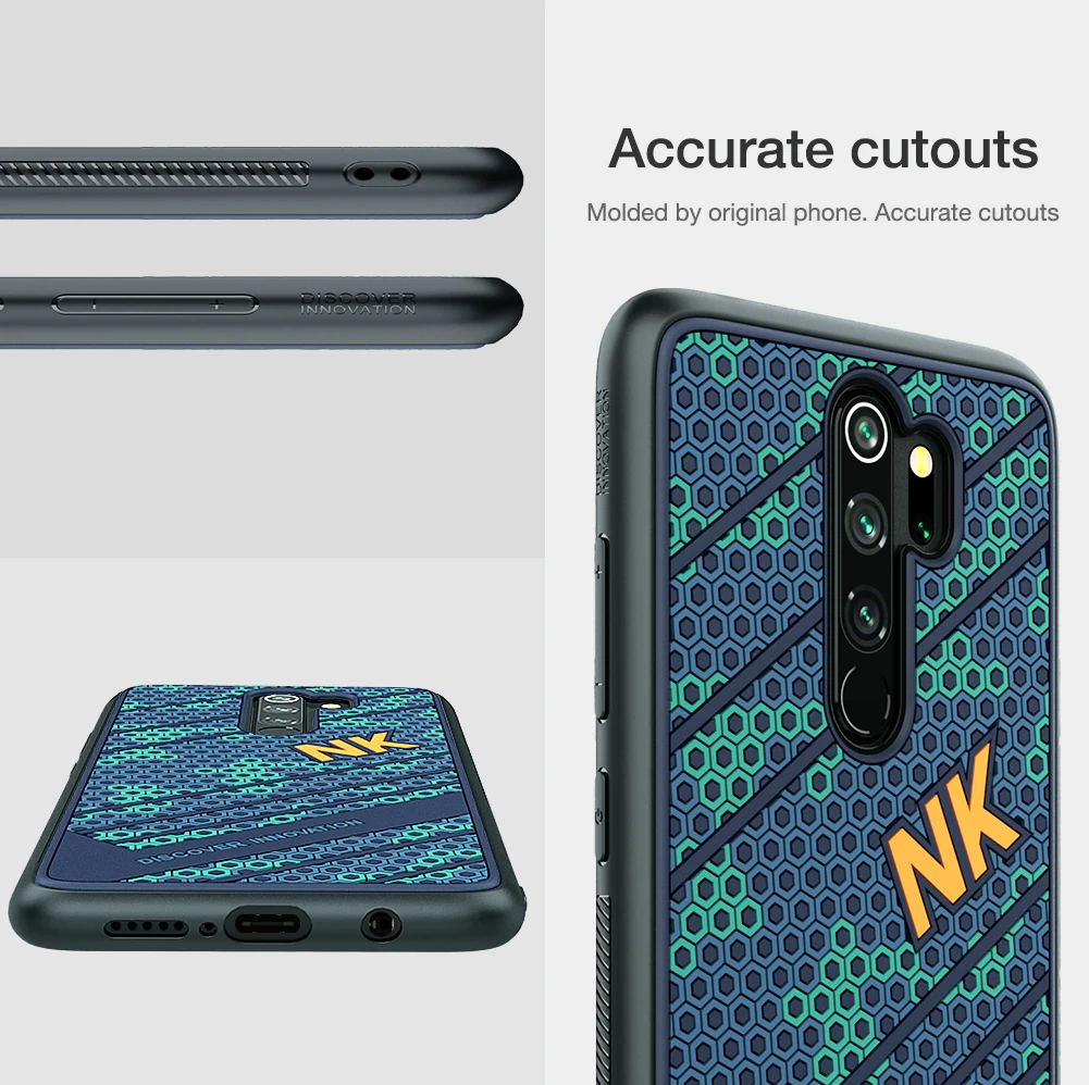 Для Xiaomi Redmi Note 8 Pro NILLKIN силиконовый PC чехол для телефона для Xiaomi Redmi Note 8 TPU 3D рельефный противоударный чехол