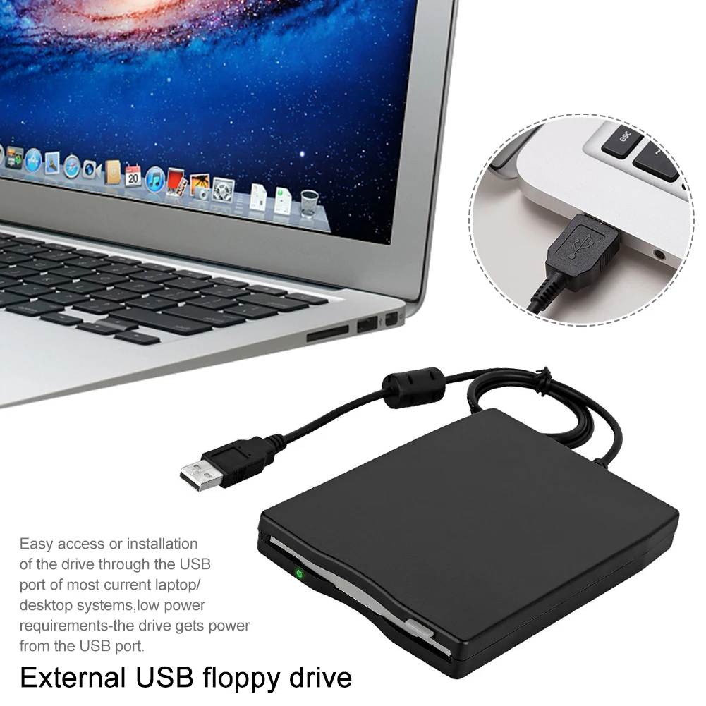 plug and play black plastic usb interface laptop pc computer accessories floppy drive 1 44m fdd durable external disk home free global shipping