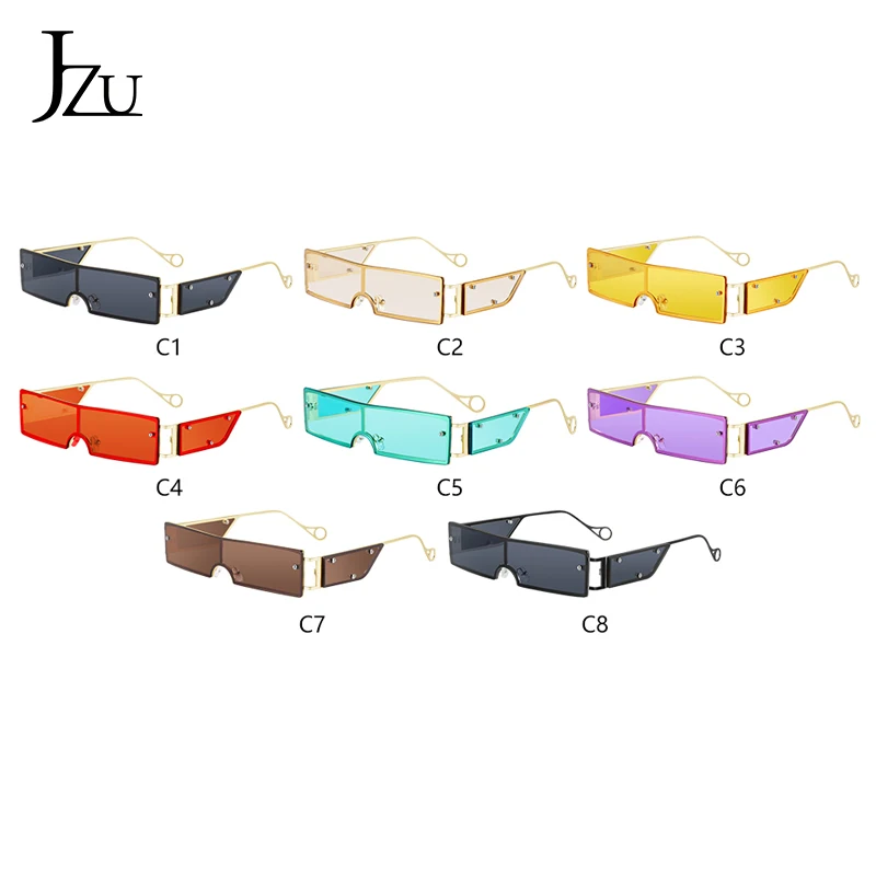 

Women's sunglasses fashion long glasses transparent lenses multicolor metal frames retro glasses sexy street must-have trend sun