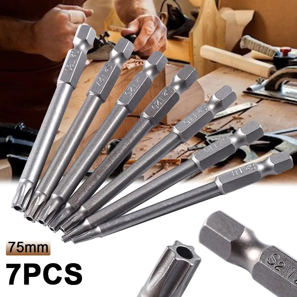 Набор отверток с магнитными отвертками 75mmT8 T10 T15 T20 T25 T27 T30 Torx 7 шт.|Сварочные