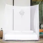 Большая белая кэмпинговая москитная сетка Крытый сумка для наружного хранения насекомых палатка москитная сетка в помещении сумка для наружного хранения насекомых палатка