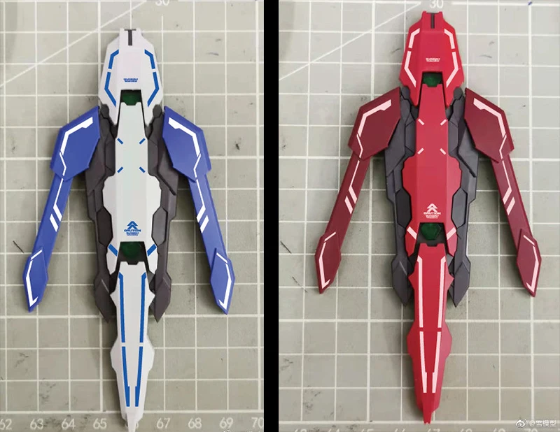 Комикс клуб Снежная модель GN щит для MB/MG 1/100 Гандам Astraea/Avalanche-Exia сборочные игрушки фигурка - Цвет: blue and red
