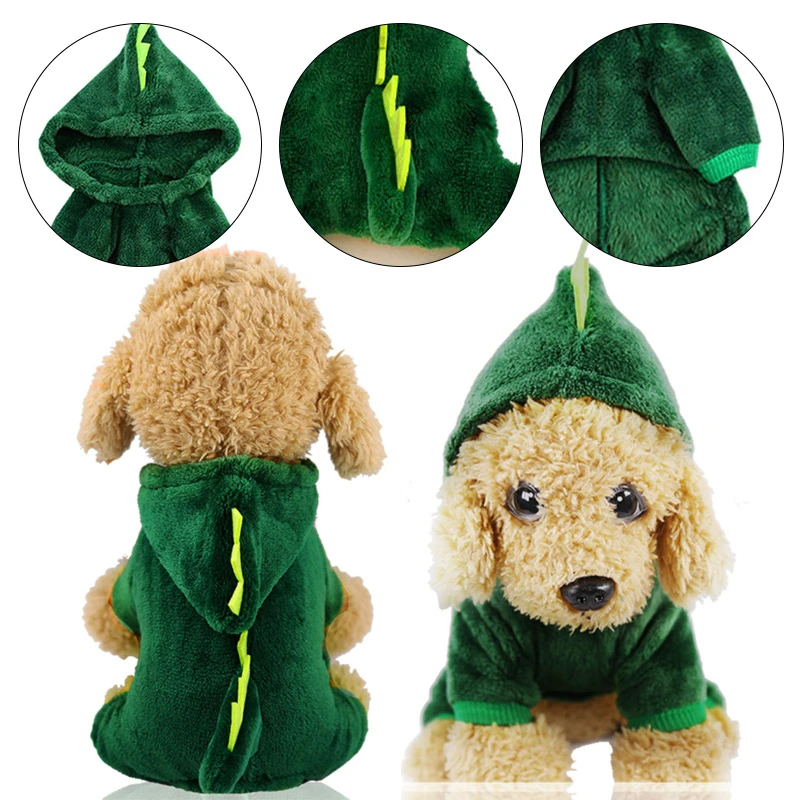 Свитер с динозавром для смены тела одежда собаки Весенняя сохраняющая тепло