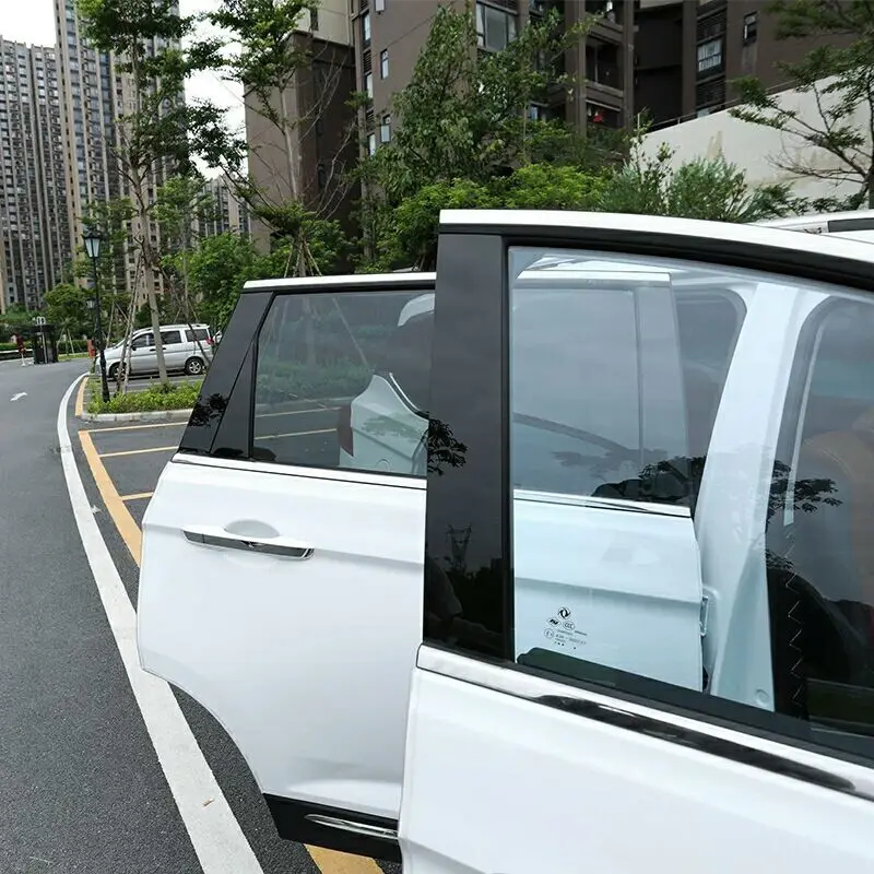 

Auto PC Mirror Black Window B C Pillars Protection Stickers External Trim Covers For Volkswagen Polo 2011-2020 Car Accessories