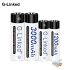 Перезаряжаемые никель-металлогидридные аккумуляторы 100% в, 1,2 мА  ч, перезаряжаемые аккумуляторы AAA 3000 мА  ч, 1200 в