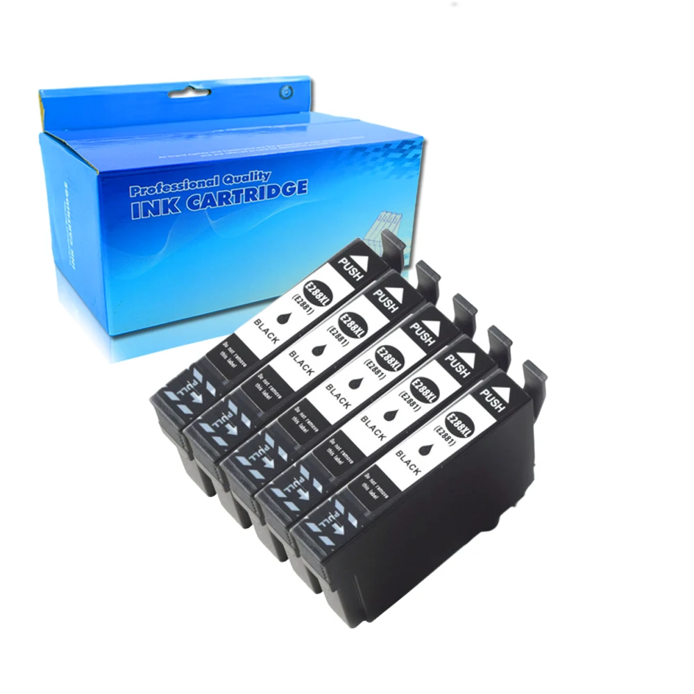 Сменный картридж с чернилами для Epson 288 288XL 5 шт. в упаковке (черный)|ink cartridge|replacement