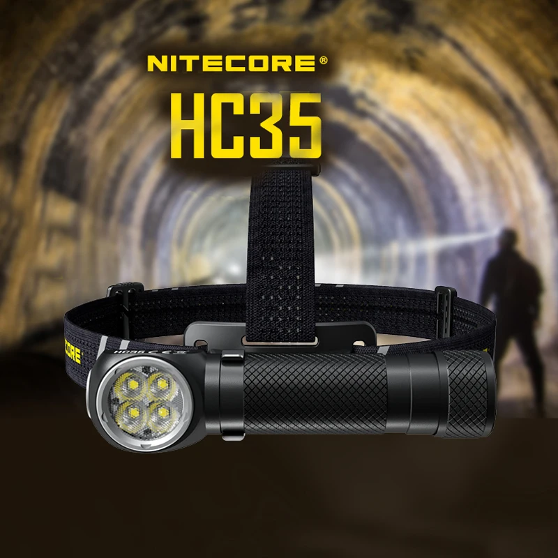 2700 люмен налобный фонарь Nitecore HC35 4 x CREE XP-G3 S3 светодиоды следующего поколения 21700