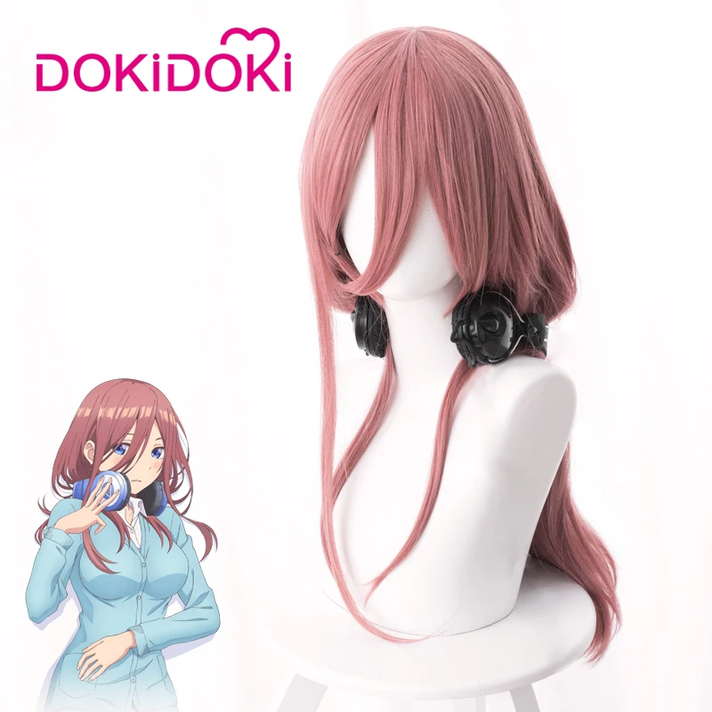 DokiDoki Аниме косплей парик The quintestinal Quintuplets Nakano Miku Hair женские бордовые волосы парик|