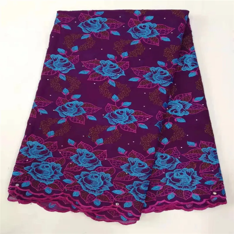 Cassiel Soft Cotton Lace Fabric High Quality African Swiss Embroidery Women For Dress | Дом и сад