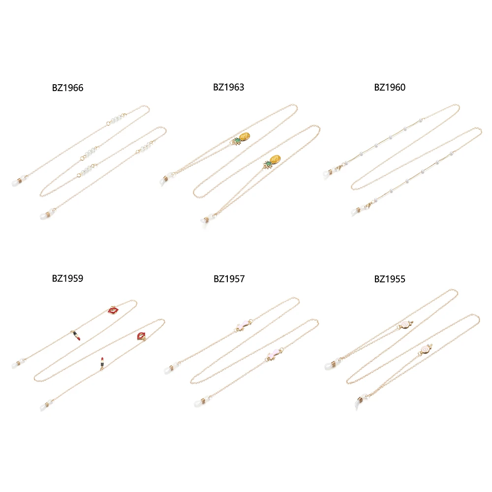 

1PC Fashion Pearls Sunglasses Chains Women Casual Glasses Chains Metal Eyeglasses Holder Strap Eyewear Retainer Accessories