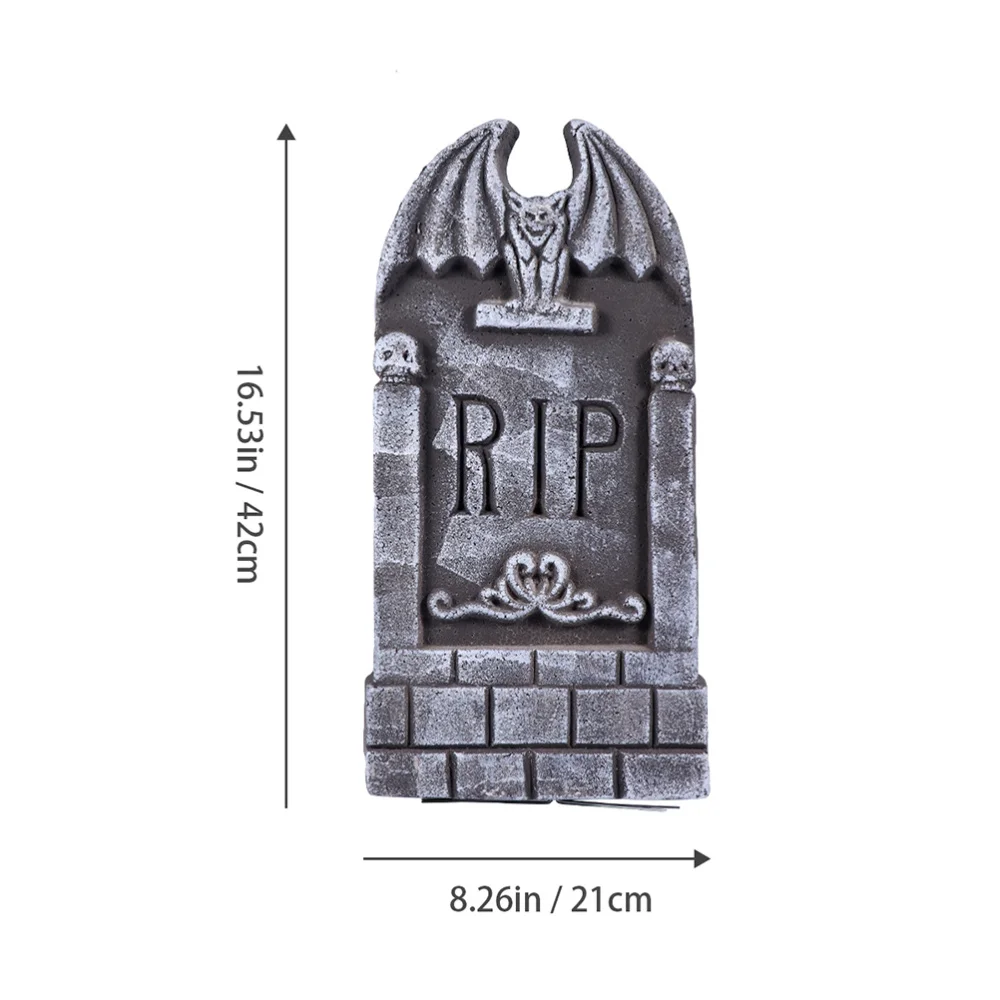 

2Pcs Scary Decorative Froth Tombstones Froth Mock Tombstones Decor