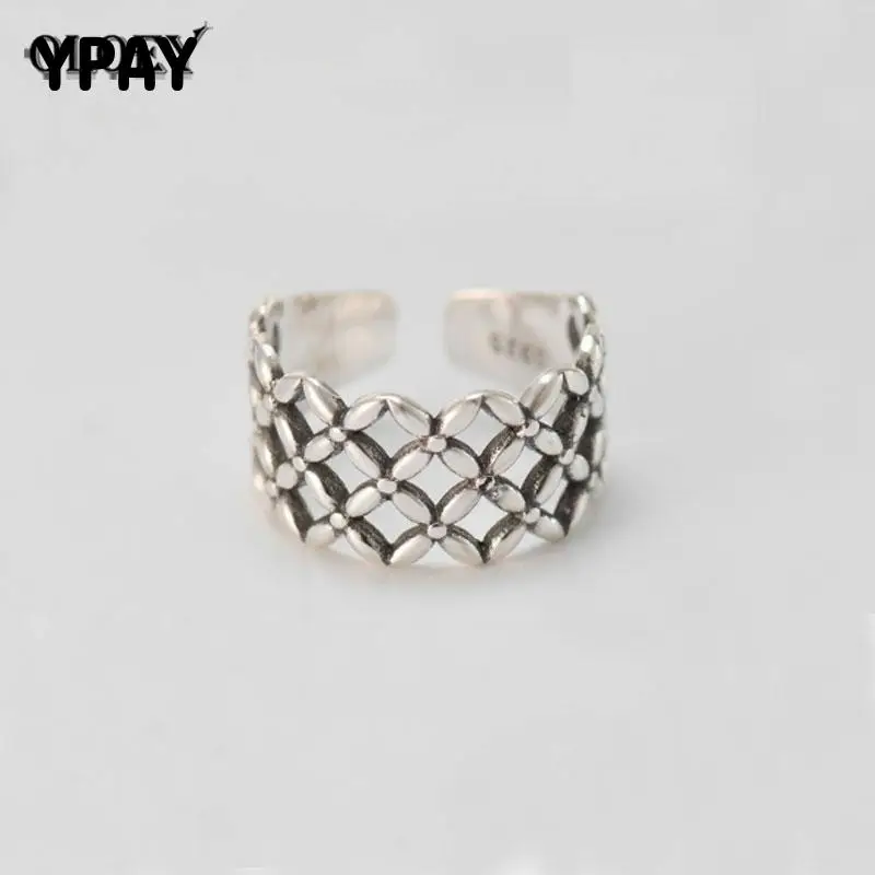 

Кольцо женское из серебра 925 пробы, с кружевным узором, регулируемое, YMR305