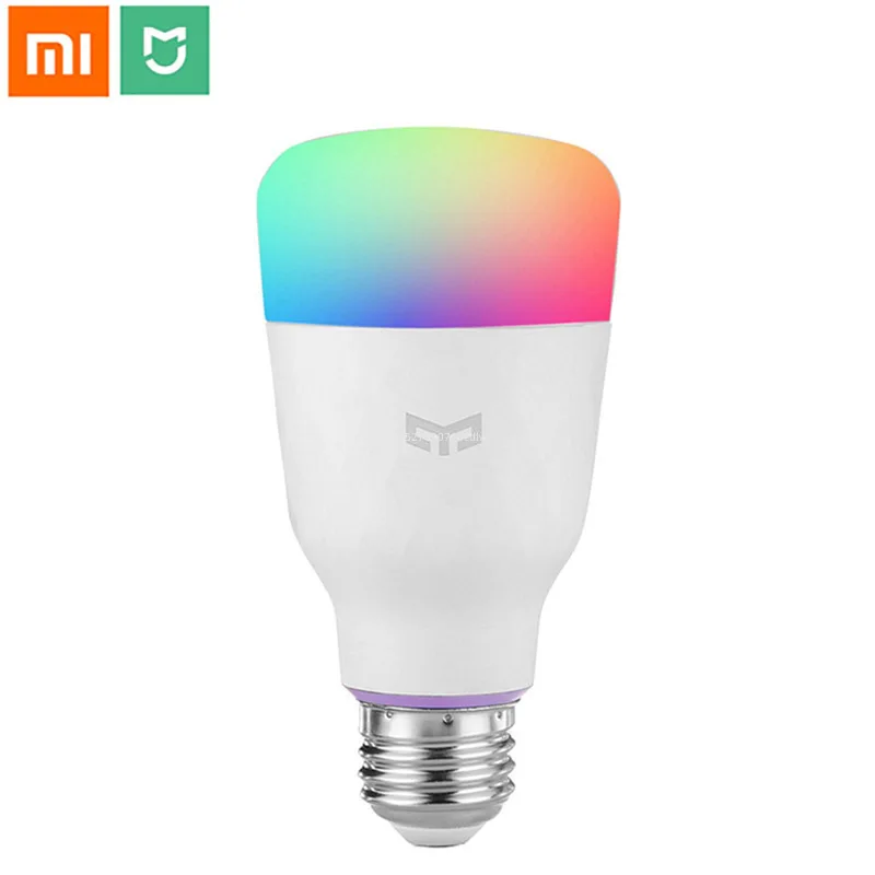 

Светодиодная лампа Xiaomi Mijia Yeelight 1S 1SE, цветная умная лампа E27 с Wi-Fi и дистанционным управлением, лампа для измерения температуры для умного дом...