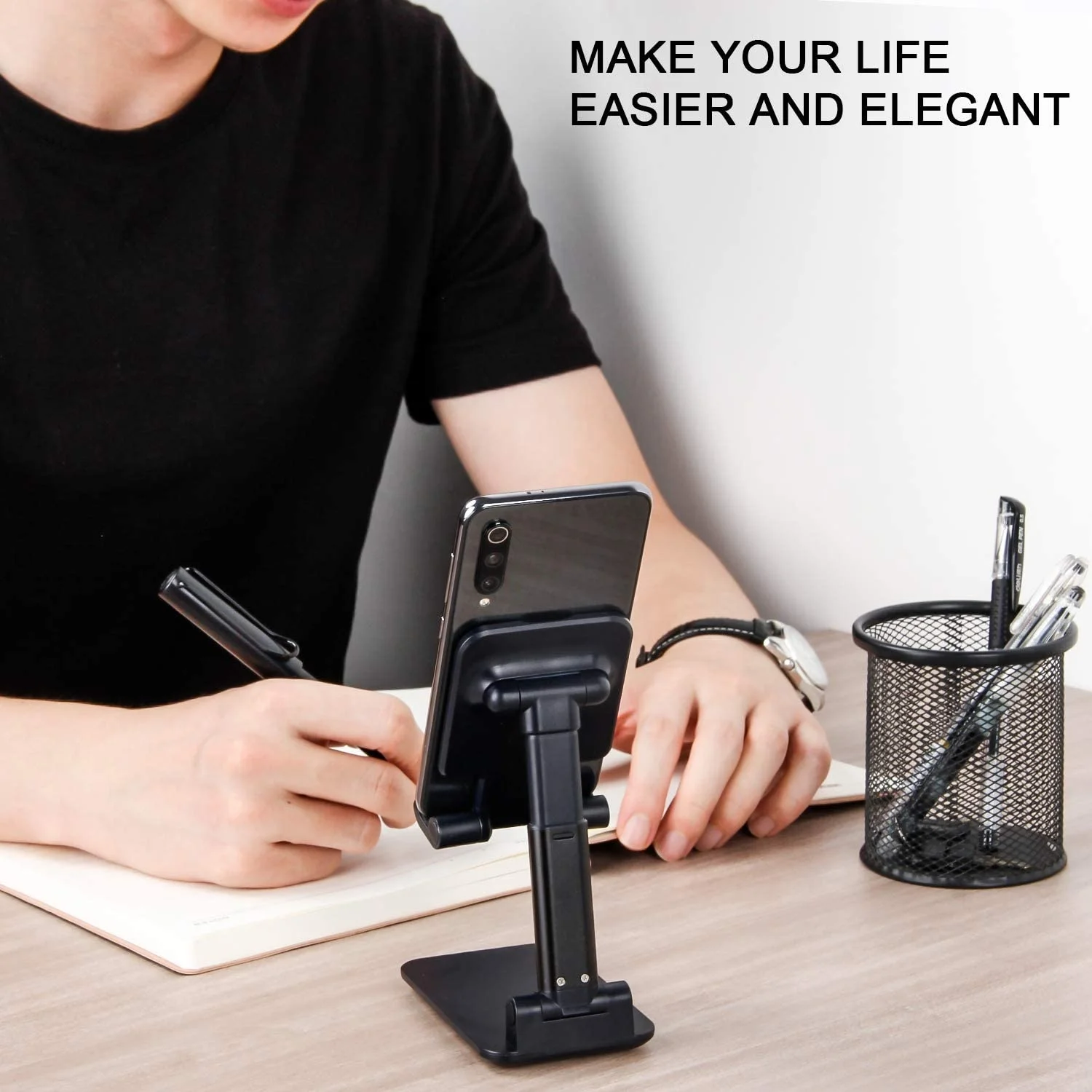Battiphee Phone Stand For iPhone 12 Pro 11 Xiaomi Samsung Foldable Desktop Holder Universal Cell Huawei | Электроника