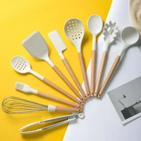 heat resistant non stick soup spoon hanging hole silicone anti stick spatula food clip egg beater cooking utensils %d0%b4%d0%bb%d1%8f %d0%ba%d1%83%d1%85%d0%bd%d0%b8