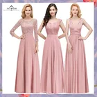 Женское вечернее платье FATAPAESE, с глубоким V-образным вырезом, длинное бордовое, королевское синее вечернее платье, аппликация из шифонового кружева