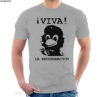 Viva Программирование Tux Linux Che Guevara мужская футболка Летняя с коротким рукавом Новинка sbz1065