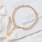 Цепочка-чокер Женская, массивная, золотого и серебряного цвета, вечерние