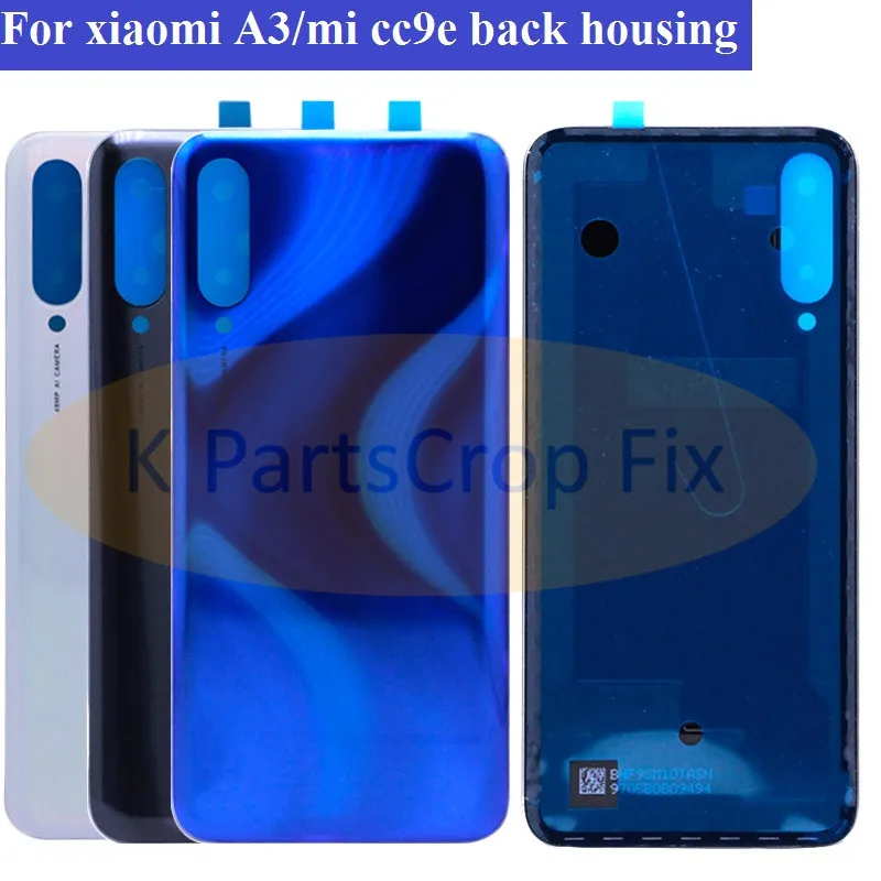 Оригинал для Xiaomi Mi CC9e крышка батареи Задняя стеклянная панель A3 задняя дверь