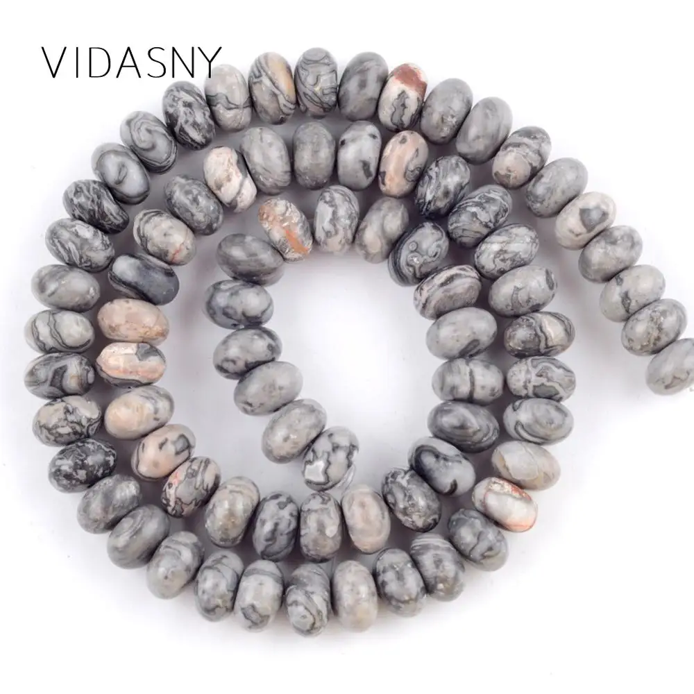 Натуральный минеральный драгоценный камень карта Jaspers бусины Abacus для