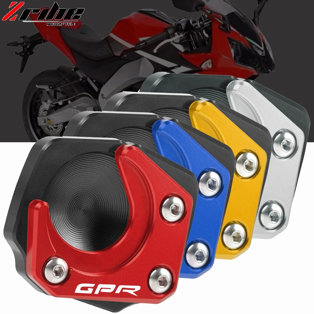 

for Aprilia GPR150 GPR125 GPR 150 GPR 125 Motorcycle CNC Side Stand Pad Plate Kickstand Enlarger Support Extension Accessories