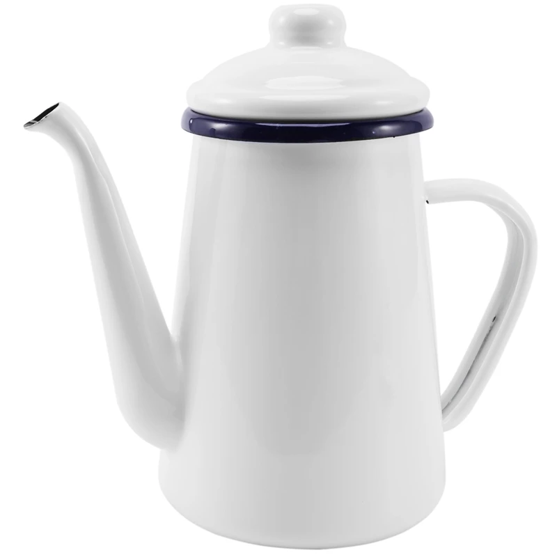 

1.1L Enamel Coffee Pot Hand Tea Kettle Induction Cooker Gas Stove Universal