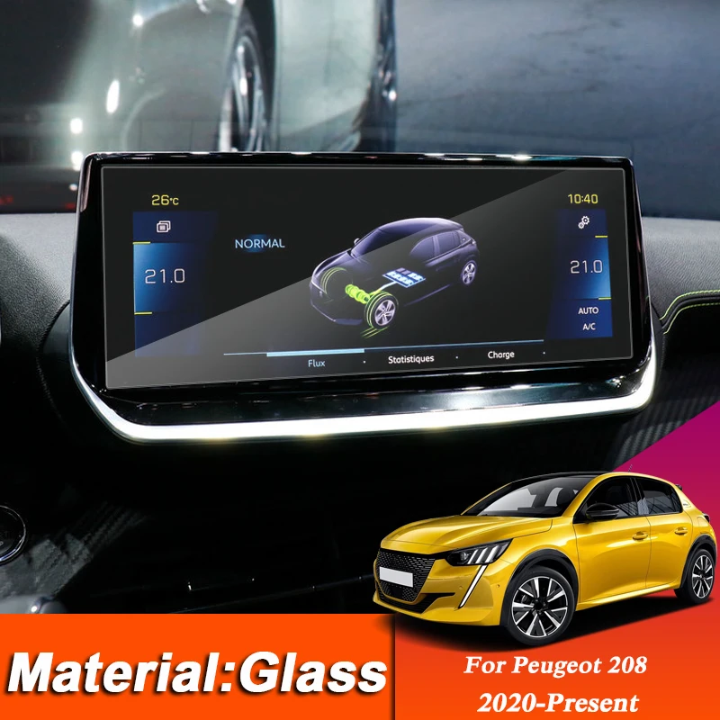 

7inch 10inch Car Styling GPS Navigation Screen Protective Film For Peugeot 208 2020-Present Sticker Auto Internal Accessories