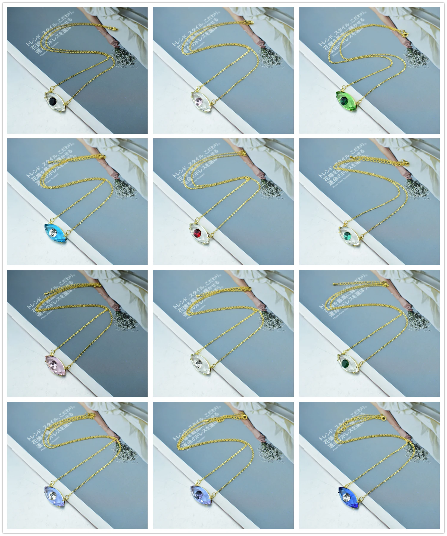 2021 уникальное турецкое хрустальное ожерелье с кулоном от сглаза для женщин