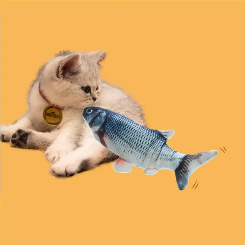 30 см Моделирование Плюшевые Электрический перемещение рыбы игрушка для кошки