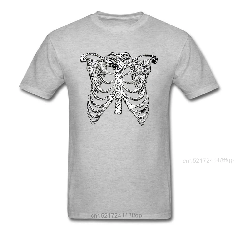 Rib Cage Tattoo 2018 крутая черная футболка Мужская хлопковая с круглым вырезом