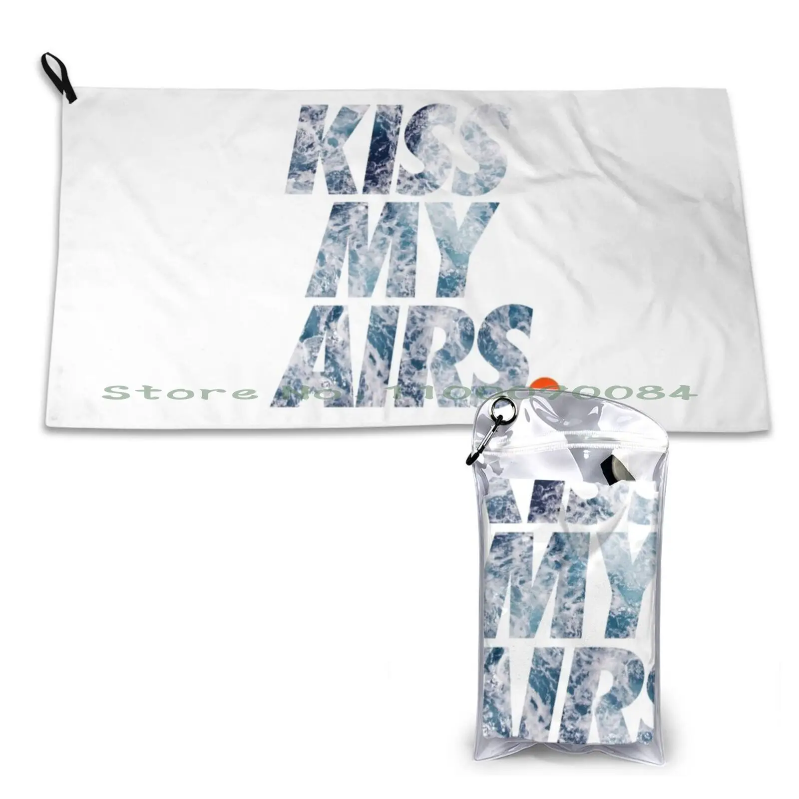 

Kiss My Airs Ocean Quick Dry Towel Gym Sports Bath Portable Icebearforpresident Fanart Ice Bear Brother Cute Cuddly Furry Happy