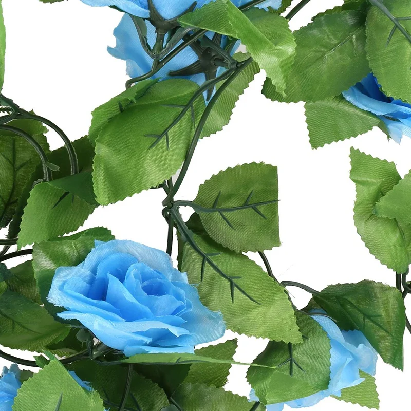 2 5 м искусственная Роза Гирлянда Шелковый цветок лоза плюща дома свадьбы сада