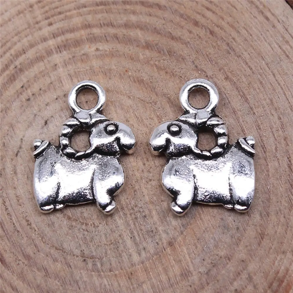 

Handmade Pendants For Jewelry Accessories 20pcs Sheep Charms 11x14mm Antique Silver Plated