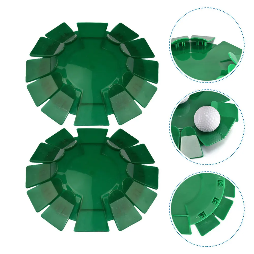 

2 Pcs Golfs Practice Hole Golfs Putter Practice Hole Training Aid Device