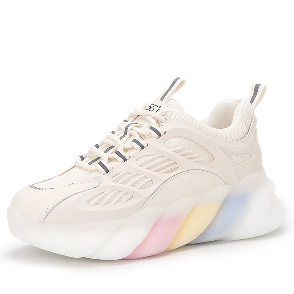 

Women's Chunky Platform Sneakers Sports Shoes Woman 2021 Casual Female Sneakers Increase Running Luxury Autumn Fashion Ins Style