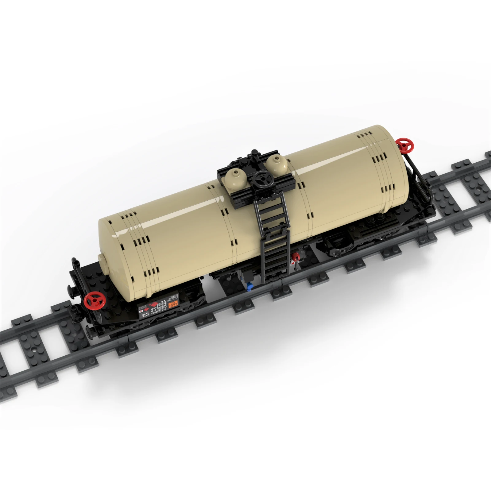 355PCS MOC-81220 Modeled Locomotive Four-Axle Oil Tanker Building Blocks Set Licensed and Designed by Langemat | Игрушки и хобби