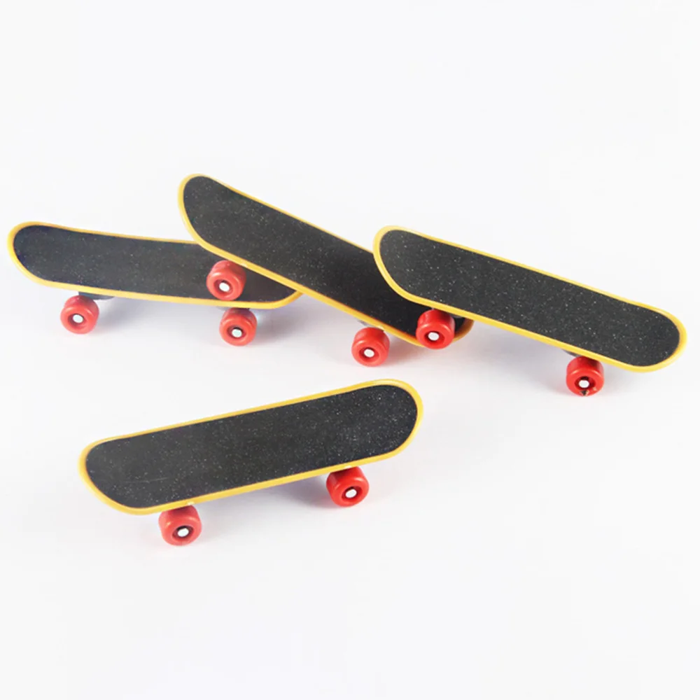 

12pcs Mini Skateboard Deck Truck Finger Board Park Boy Kid Children Gift (Random Color)