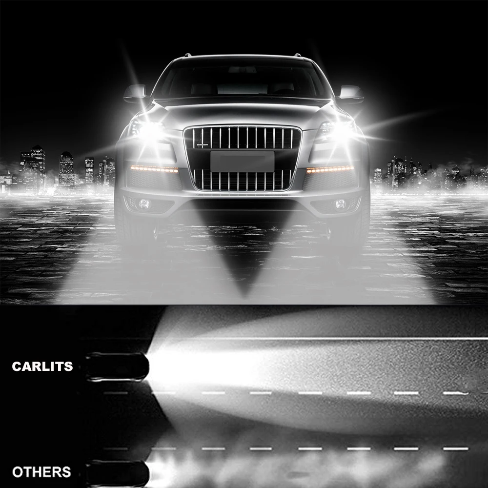 Светодиодные лампы GEETANS H11 H4 светодиодный H7 Canbus без ошибок для автомобильных фар 60