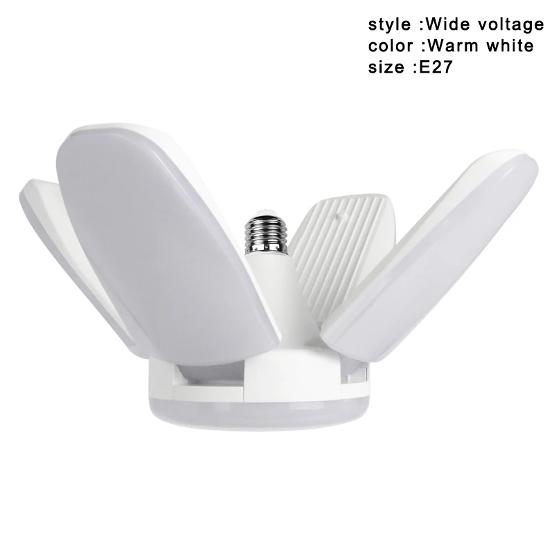 Универсальные деформируемые гаражные огни Светодиодный E27 60W потолочный