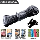 Синтетический трос для лебедок 5 мм x 15 м, трос для лебедки 8000 + фунтов с оболочкой для лебедок квадроциклов, мотовездеходов, кроссоверов, грузовиков, лодок