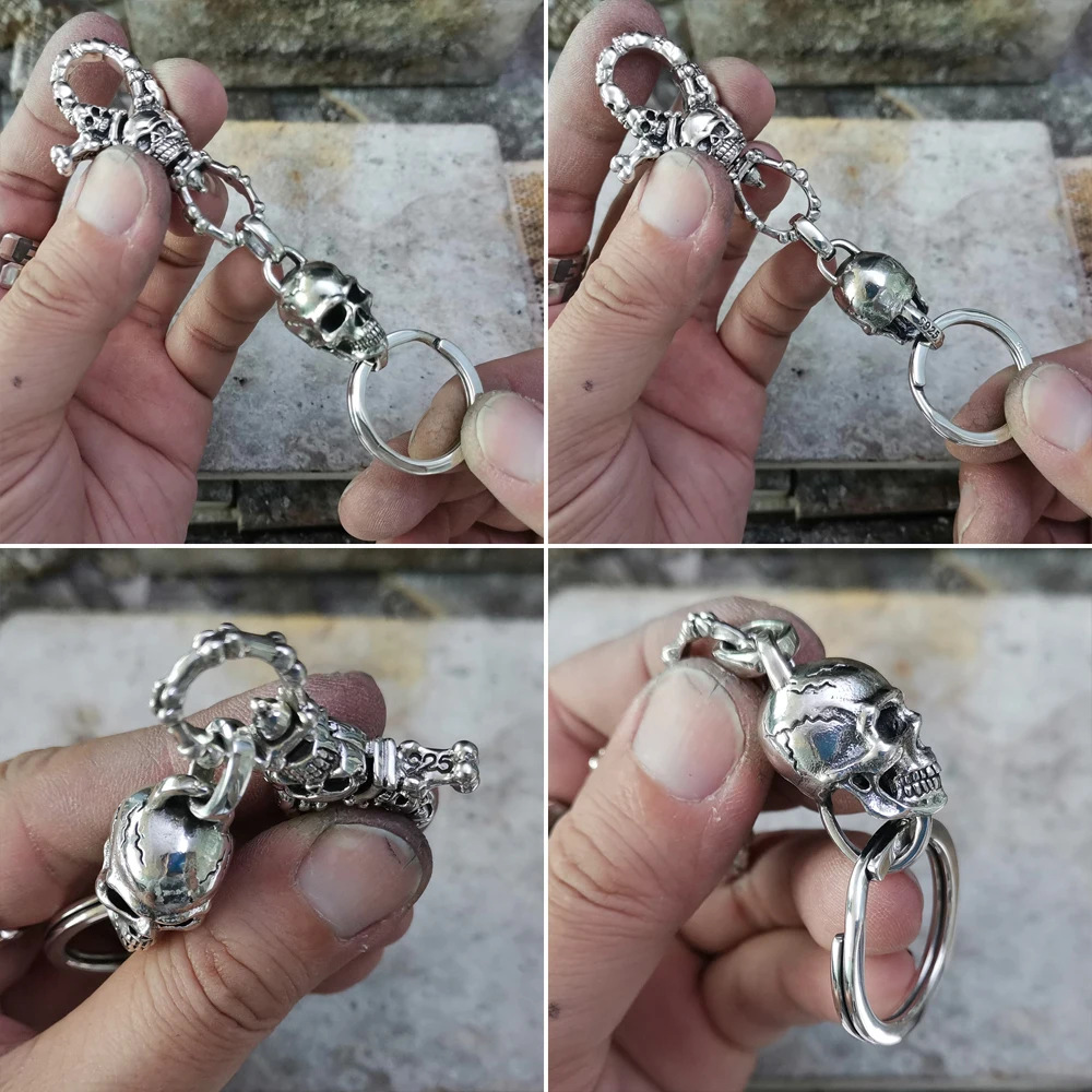 Зеркальная фотография Серебряная Фотография Мужская Байкерская модель